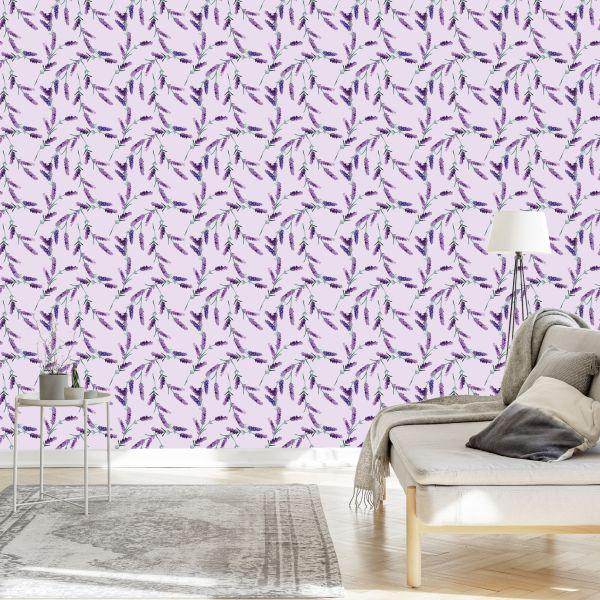 Behang Lavendel Bladeren - Afbeelding 3