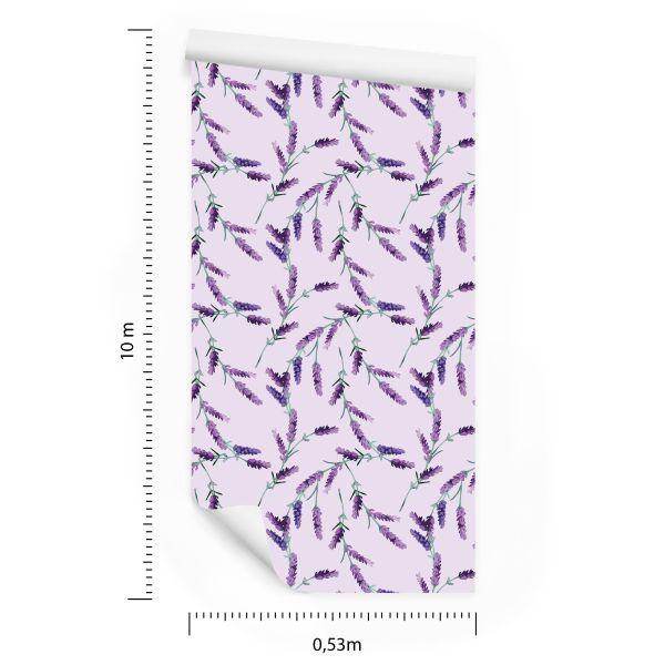 Behang Lavendel Bladeren - Afbeelding 8