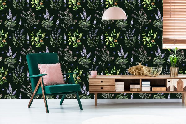 Behang Lavendel Bloemen - Afbeelding 6