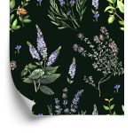 Behang Lavendel Bloemen