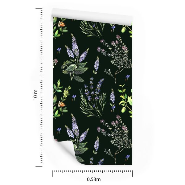 Behang Lavendel Bloemen - Afbeelding 8