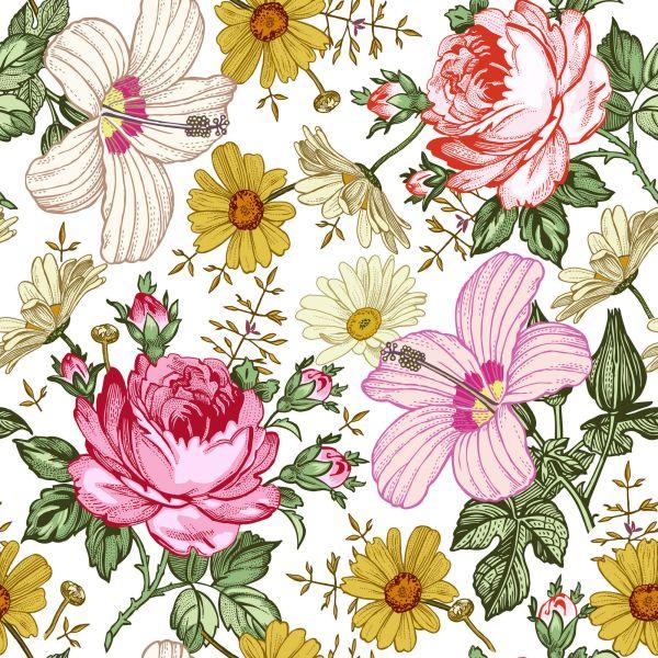 Behang Voor De Slaapkamer Met Bloemen - Afbeelding 2