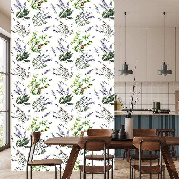 Behang Lavendel Bloemen - Afbeelding 4