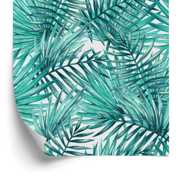 Behang Palm Bladeren