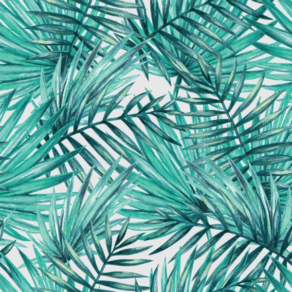 Behang Palm Bladeren - Afbeelding 2