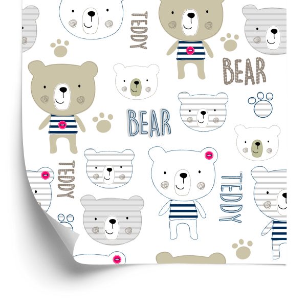 Behang Lachende Teddyberen