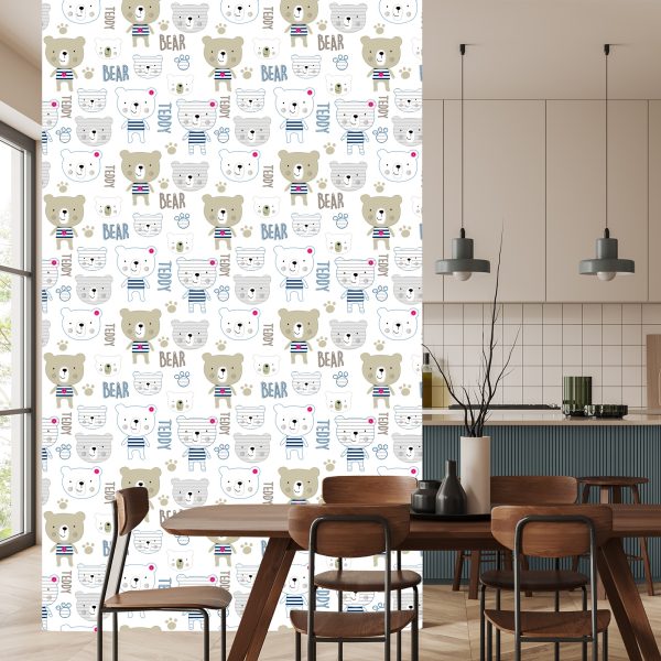 Behang Lachende Teddyberen - Afbeelding 4