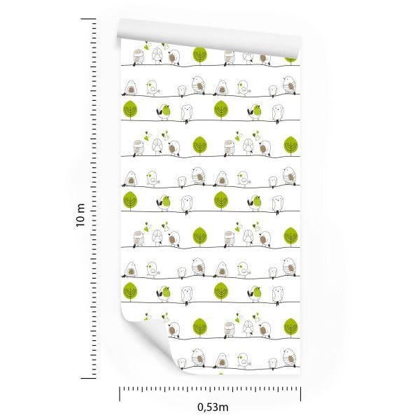 Behang Voor Kinderen - Vogels - Afbeelding 8