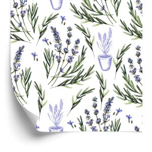 Behang Lavendel In Potten