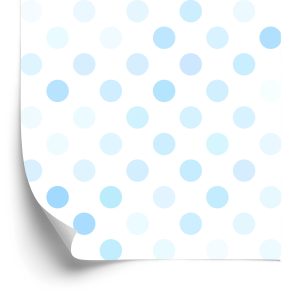 Behang Blauwe Pastelkleurige Cirkels