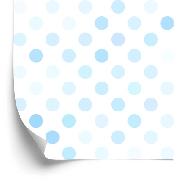 Behang Blauwe Pastelkleurige Cirkels