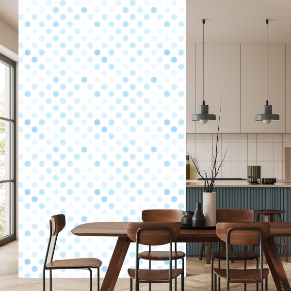 Behang Blauwe Pastelkleurige Cirkels - Afbeelding 4