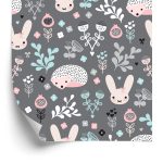 Behang Voor Een Meisje, Dieren, Hazen, Planten