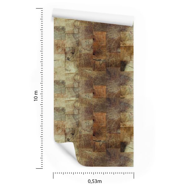 Behang Houtimitatie - Afbeelding 8