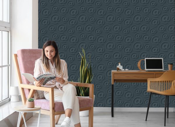 Behang Modern Optisch 3D-Effect Voor Kantoor - Afbeelding 7