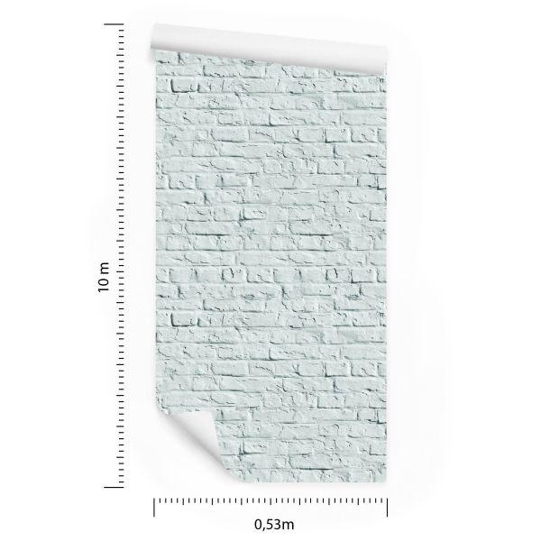 Behang Stenen Bakstenen Muur 3D - Afbeelding 8