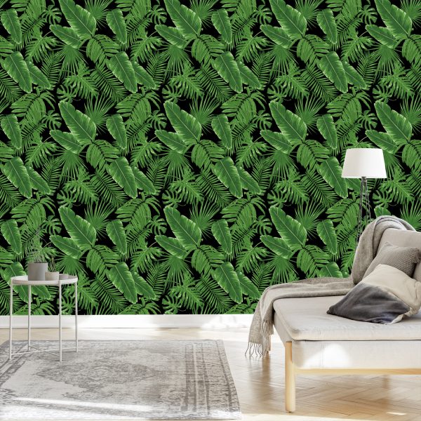 Behang Tropische Bladeren - Afbeelding 3