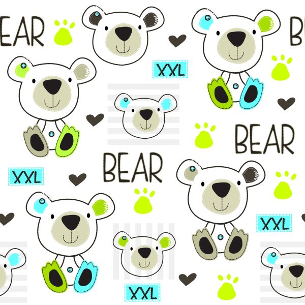 Behang Kleurrijke Teddyberen - Afbeelding 2