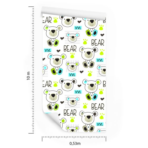 Behang Kleurrijke Teddyberen - Afbeelding 8