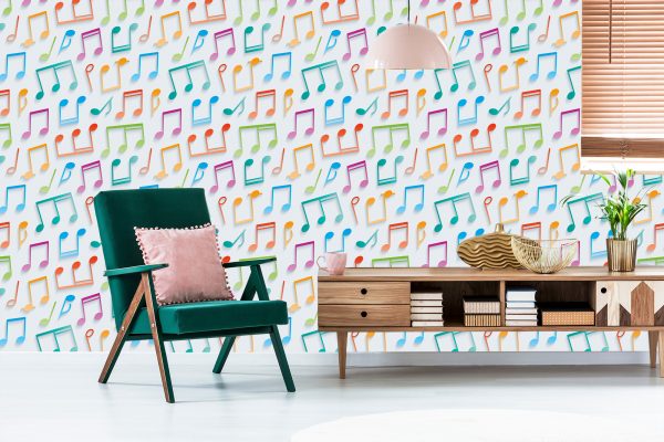 Behang 3D Modern Optical Voor Een Babykamer - Afbeelding 6