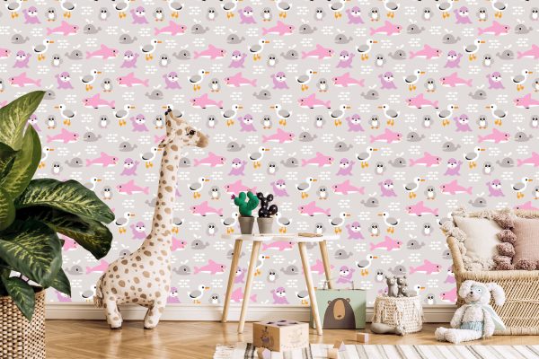 Behang Dieren Walvissen Voor Meisjes - Afbeelding 5