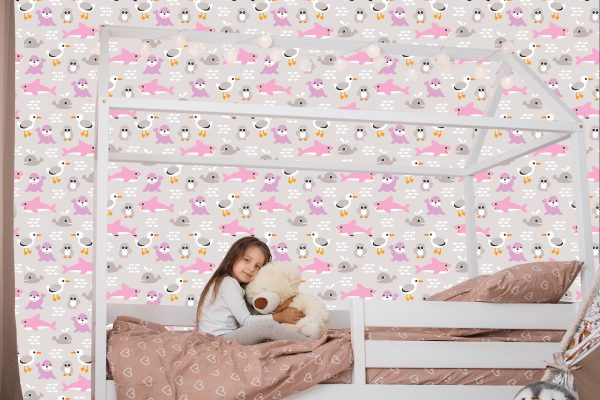 Behang Dieren Walvissen Voor Meisjes - Afbeelding 7