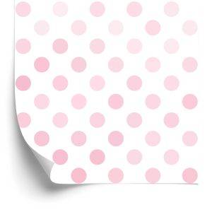 Behang Roze Cirkels
