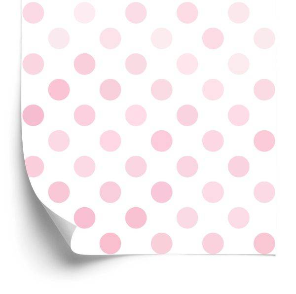Behang Roze Cirkels