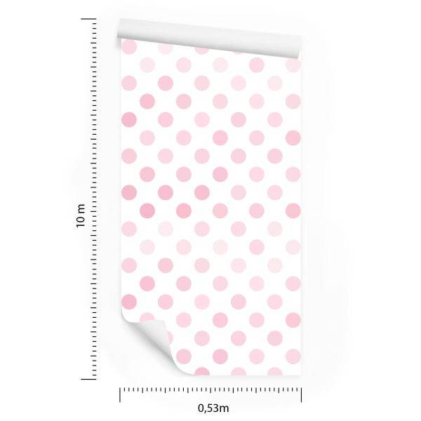 Behang Roze Cirkels - Afbeelding 8