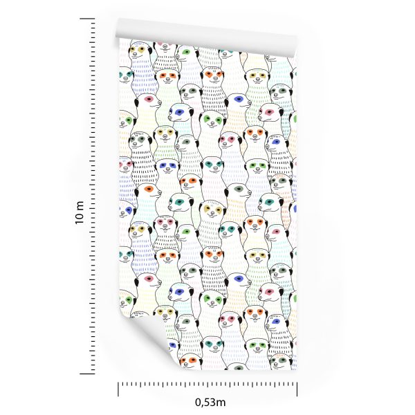 Behang Stokstaartjes Scandinavische Stijl - Afbeelding 8