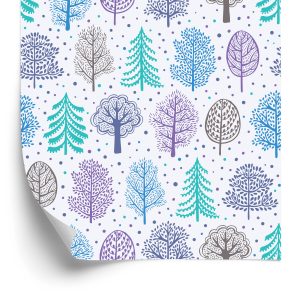 Behang Bos Kleurrijke Bomen Kinderkamer