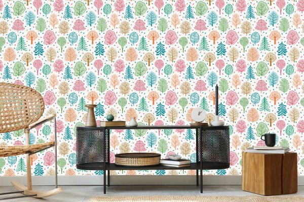 Behang Natuur Boom Natuur Voor Babykamer - Afbeelding 5