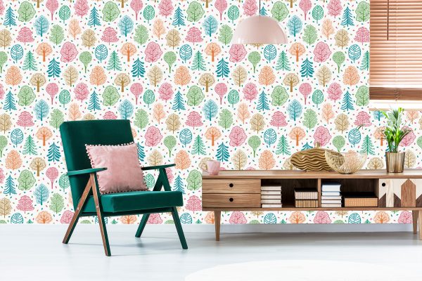 Behang Natuur Boom Natuur Voor Babykamer - Afbeelding 6