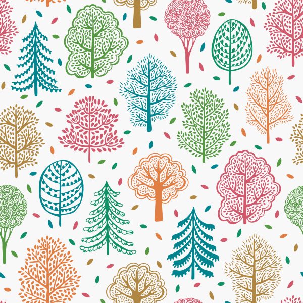 Behang Natuur Boom Natuur Voor Babykamer - Afbeelding 2