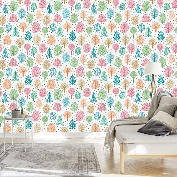 Behang Natuur Boom Natuur Voor Babykamer - Afbeelding 3
