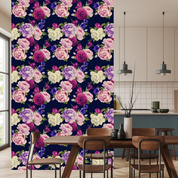 Behang Kleurrijke Rozen - Afbeelding 4