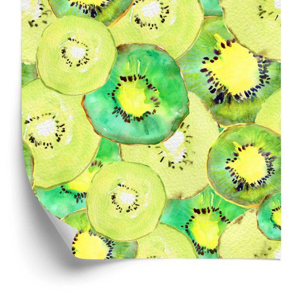 Behang Kiwi Fruit Groen Keuken