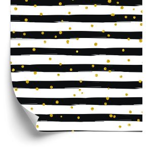Tapete Moderne Polka Dots Streifen für Salonbüro