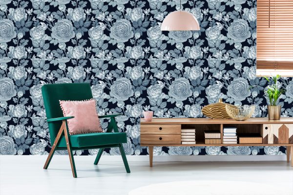 Behang Vintage Rozen - Afbeelding 6