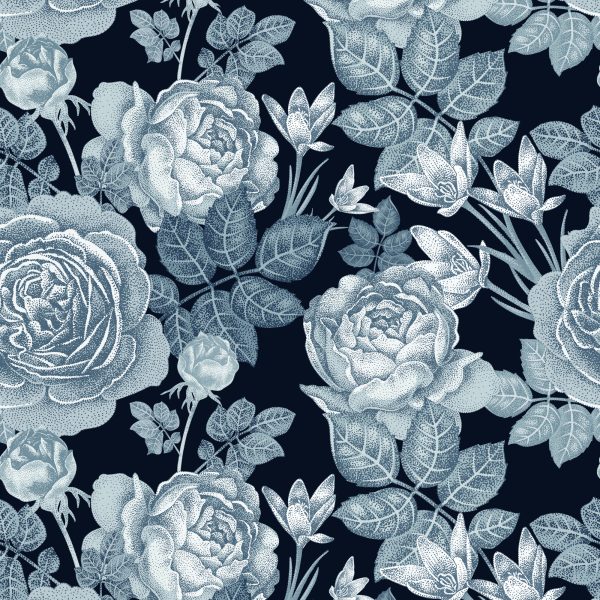 Behang Vintage Rozen - Afbeelding 2