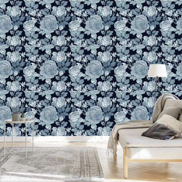 Behang Vintage Rozen - Afbeelding 3