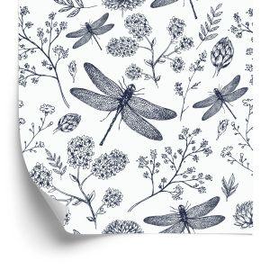 Behang Voor Kinderen, Vlinders, Planten, Bloemen