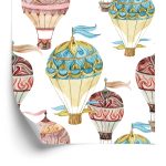 Behang Kleurrijke Ballonnen