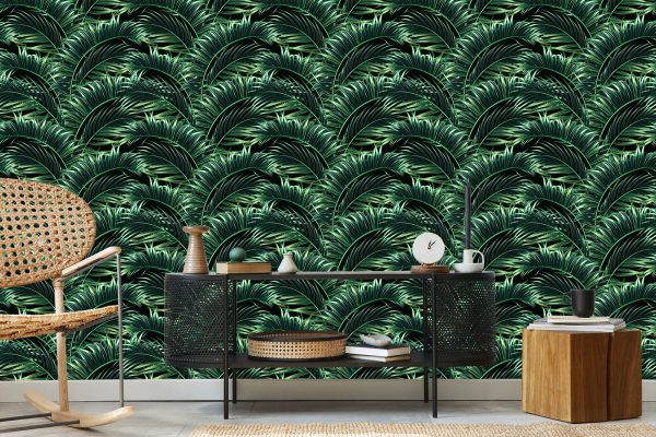 Behang Palm Bladeren - Afbeelding 5