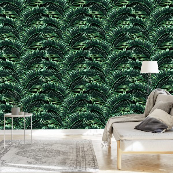 Behang Palm Bladeren - Afbeelding 3
