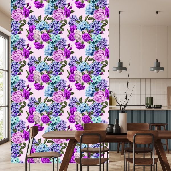 Behang Rozen Met Bladeren - Afbeelding 4