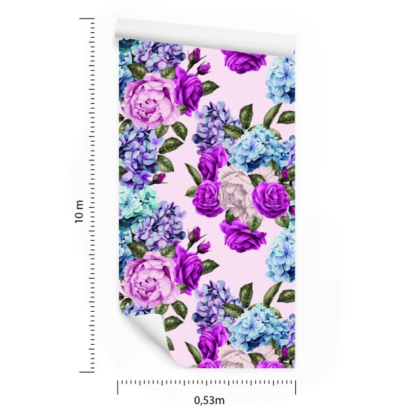 Behang Rozen Met Bladeren - Afbeelding 8