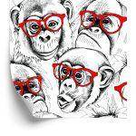 Behang Chimpansees