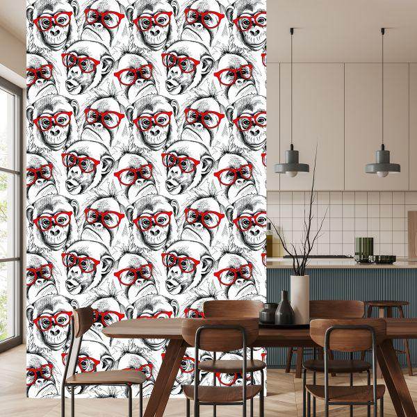 Behang Chimpansees - Afbeelding 4