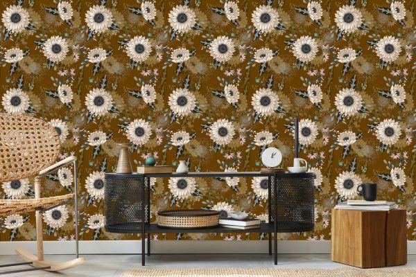 Behang Prachtige Wilde Bloemen - Afbeelding 5